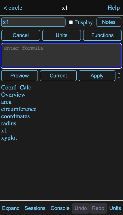 formula editor