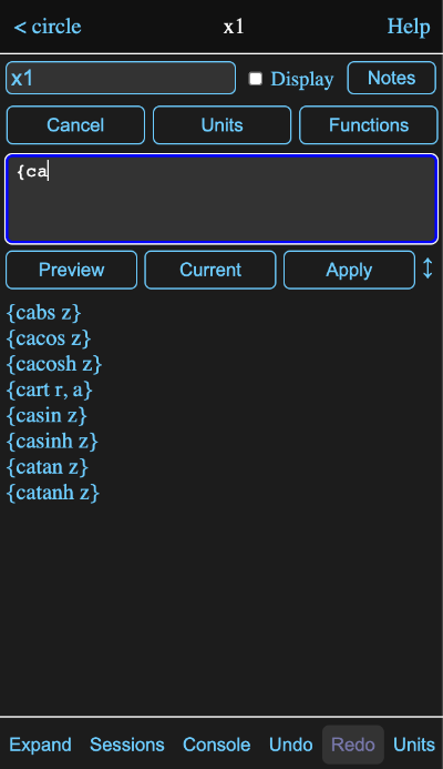 function preview