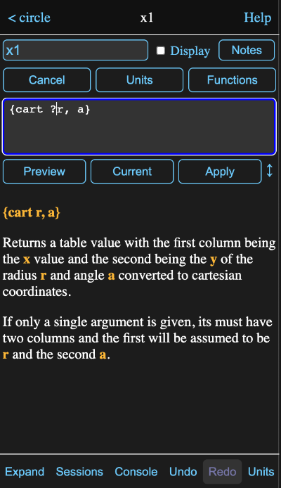 function description