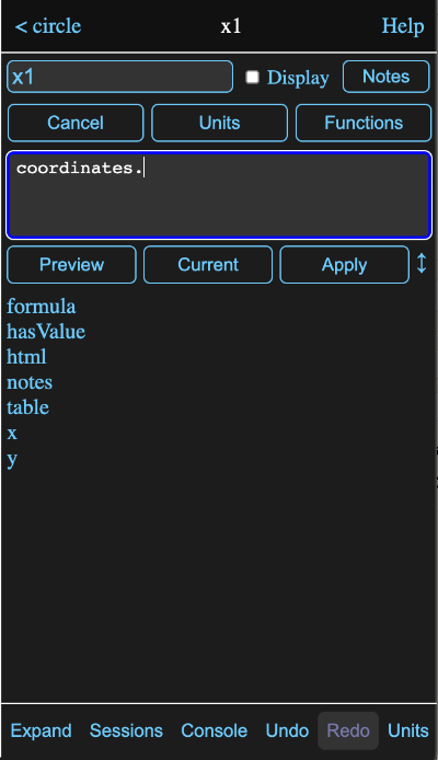dot parameter preview