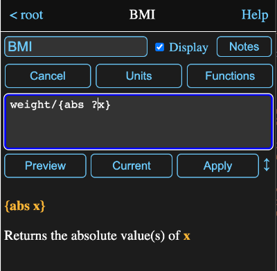 Function description