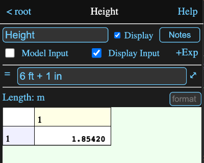 The Height expression