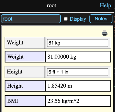 Modified root model view