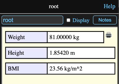 Further modified root model view